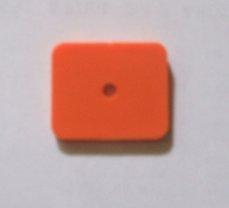 Plastique de cible fixe rectangle orange